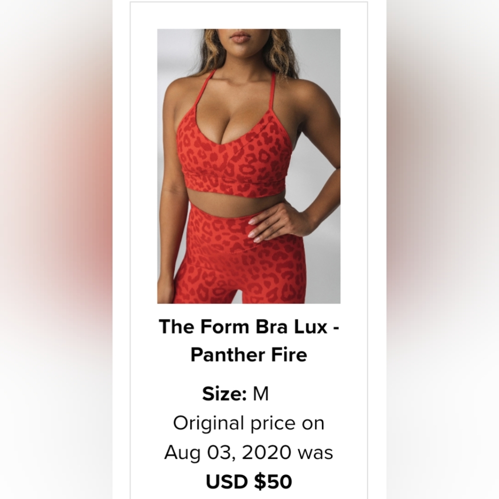 Form Bra Lux - Panther Fire